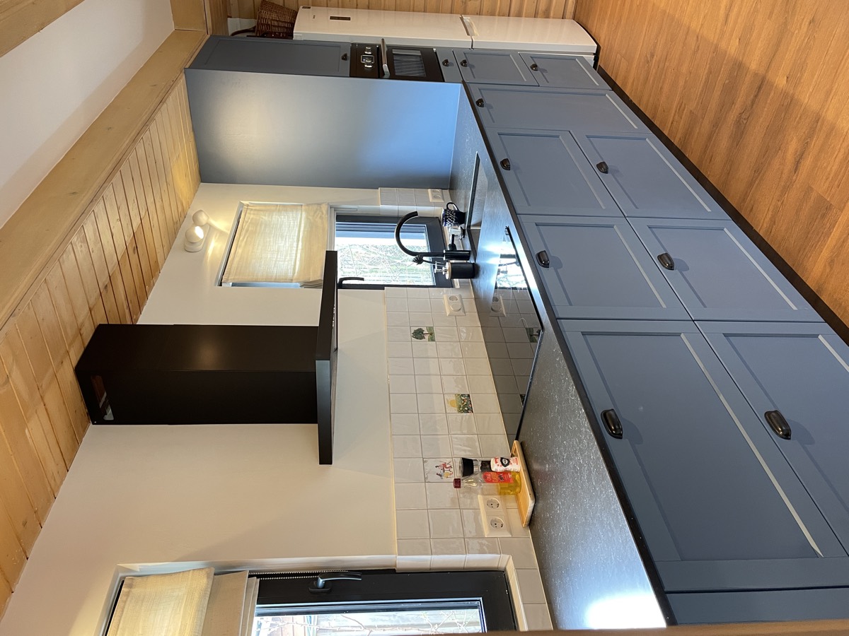 De blauwe keuken