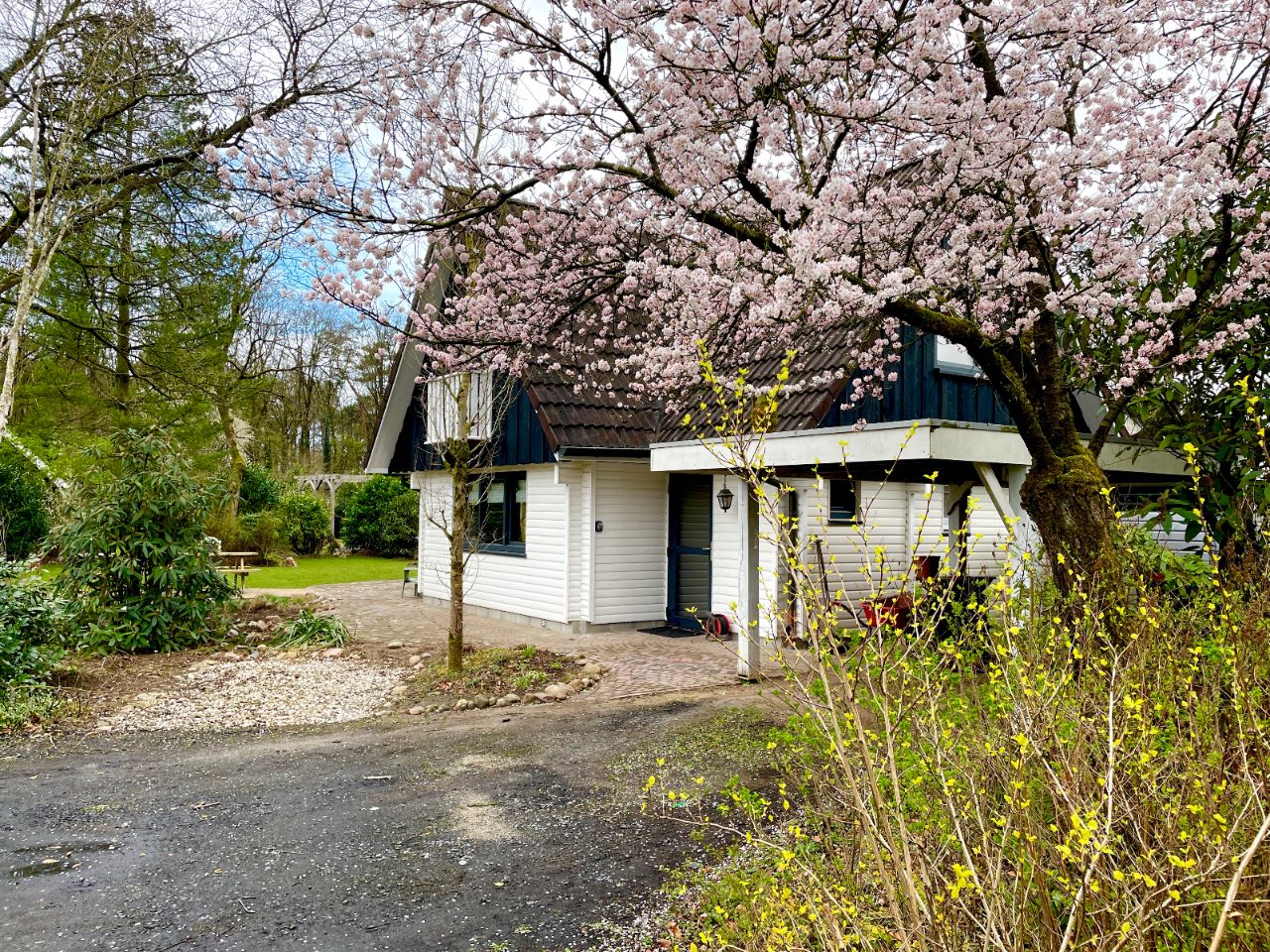 Zijaanzicht vakantiehuis